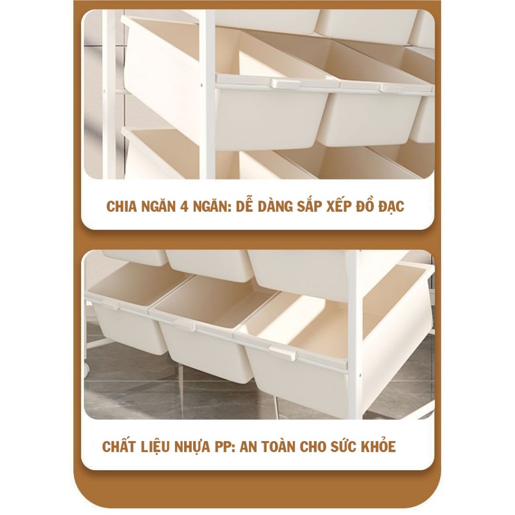 KỆ ĐỂ SÁCH GIÁ CHIA ĐỒ CHƠI CHO TRẺ EM YTC HOUSE