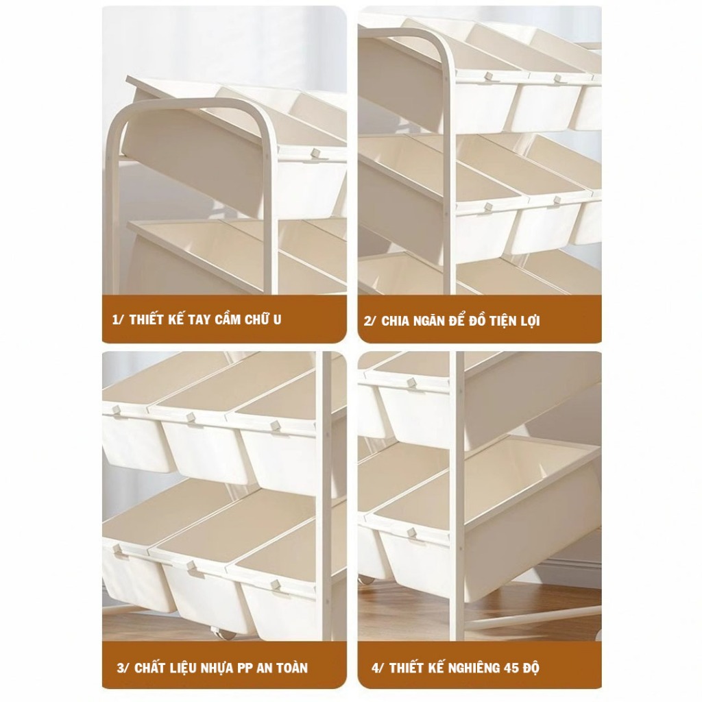 KỆ ĐỂ SÁCH GIÁ CHIA ĐỒ CHƠI CHO TRẺ EM YTC HOUSE