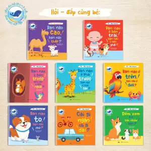 Sách - Ehon Hỏi - Đáp Cùng Bé - Sách Ehon Song Ngữ Việt Anh Dành Cho Bé Từ 0-3 Tuổi