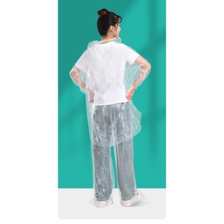 Bộ quần áo mưa trong suốt siêu dai bền chống nước mặc đi mưa an toàn cho người đi xe máy xe đạp