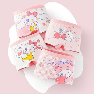 Đồ LóT Bé GáI 4 ChiếC HọA TiếT HoạT HìNh ThoáNg MáT Dễ ChịU QuầN Xì Bé GáI QuầN LóT