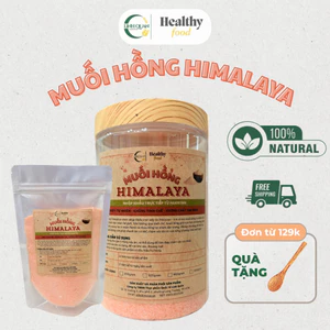 Muối Hồng Himalaya Nguyên Chất Nhập Khẩu Pakistan dạng mịn, dùng để làm gia vị, chăm sóc da, ngâm chân thải độc