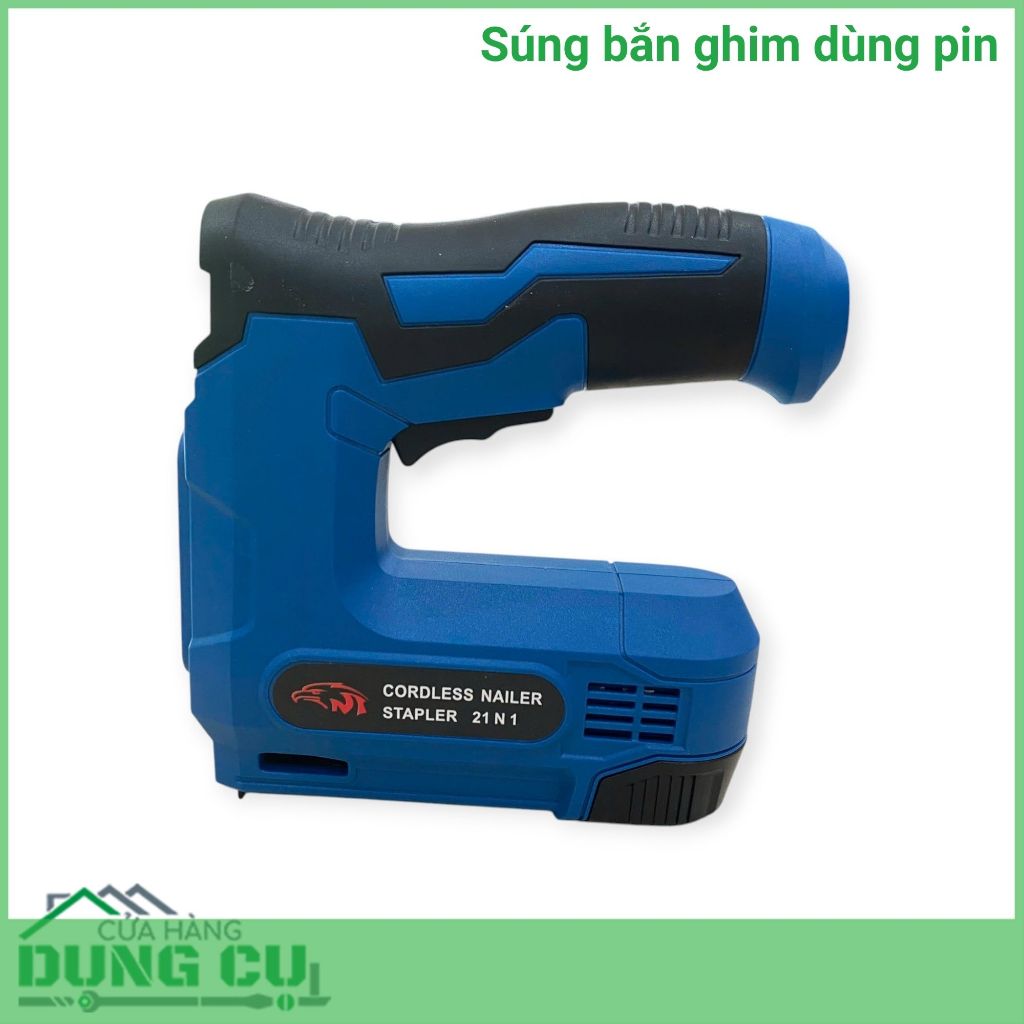 Kìm bấm đinh ghim gỗ chạy pin tặng kèm cáp sạc - bắn được 2 loại ghim ...