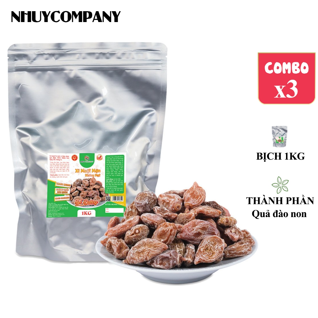 [Combo 3] Xí muội mặn không hạt Như Ý bịch 1kg