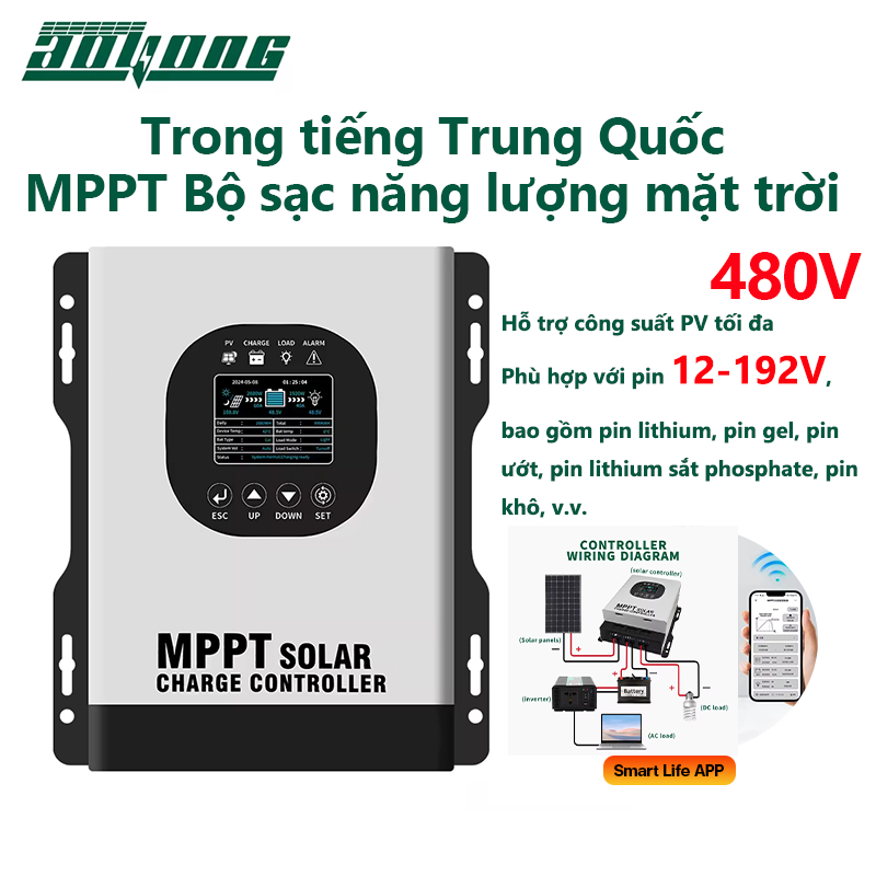 AOYANG Smart High-Voltage MPPT Solar Controller Bộ điều khiển năng ...