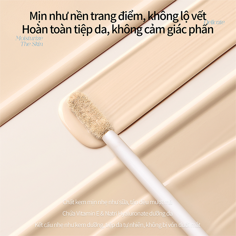 Phấn bắt sáng Mooekiss Làm sáng nhẹ nhàng che phủ khuyết điểm kiểm soát dầu thừa và phù hợp da nhạy cảm 01 2.8g