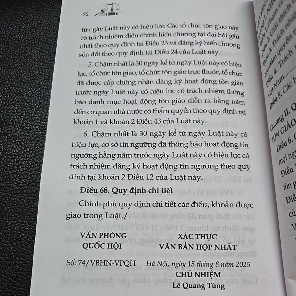 Sách - Luật tín ngưỡng tôn giáo (NXB Lao động)