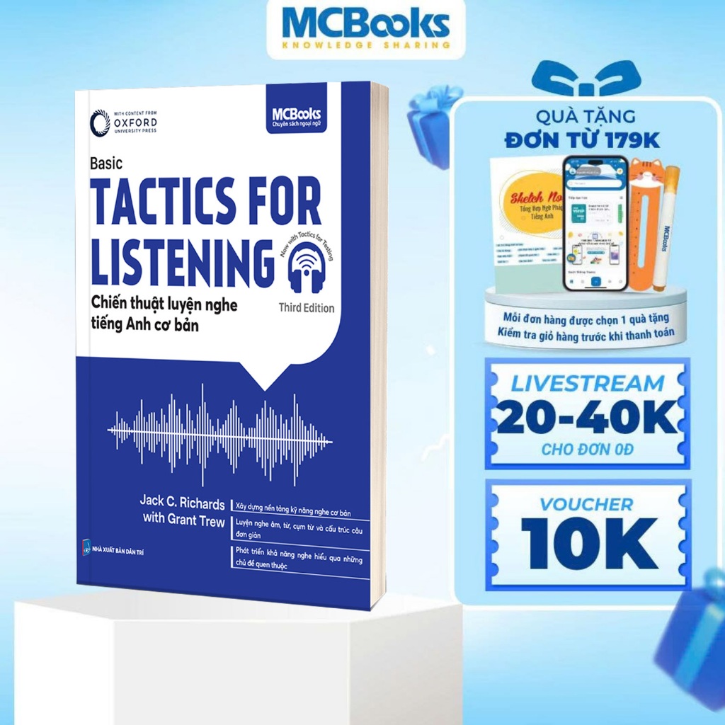 Sách - Tactics for Listening - Basic - Chiến thuật luyện nghe Tiếng Anh cơ bản