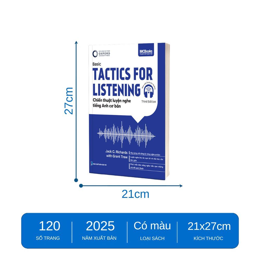 Sách - Tactics for Listening - Basic - Chiến thuật luyện nghe Tiếng Anh cơ bản