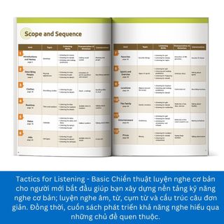 Sách - Tactics for Listening - Basic - Chiến thuật luyện nghe Tiếng Anh cơ bản