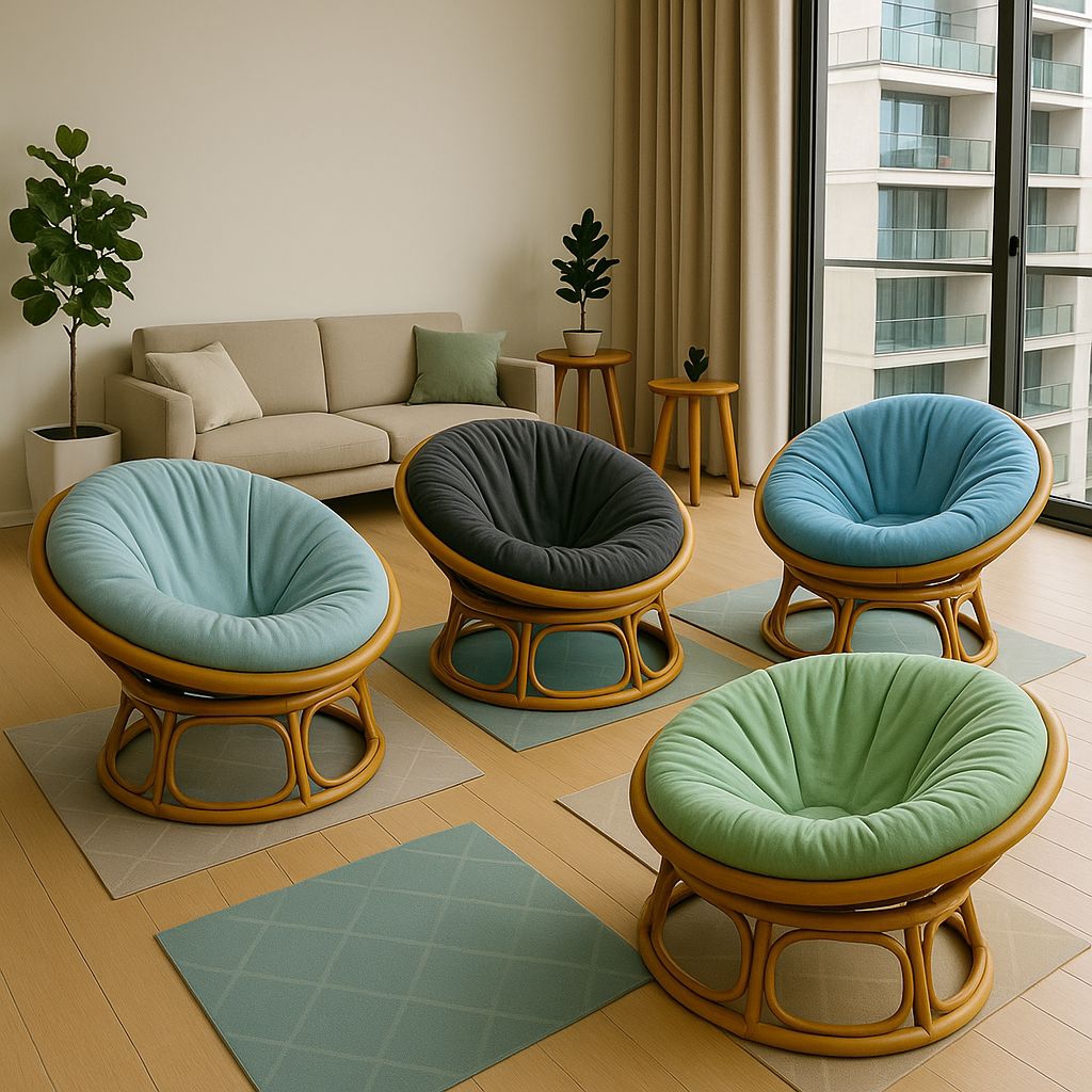 vỏ.áo bọc đệm papasan.bọc đệm ghế mây nhiều màu.nhiều size