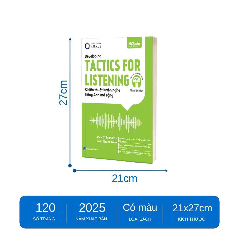 Sách - Combo Tactics For Listening – Chiến Thuật Luyện Nghe Tiếng Anh