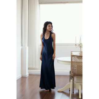 Đầm Dài Noir Grace Maxi Dress, Chất Vải Lụa Queen Thoải Mái ,WDD086 SOME HOW STORE