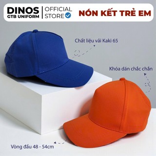 Nón Kết Trẻ Em Dinos Vải Kaki 65 Nhiều Màu Sắc Cho Bé Mẫu Giáo, Tiểu Học Đội Đi Học, Đi Chơi