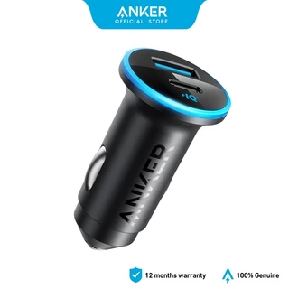 Tẩu Sạc Ô Tô Anker 2 Cổng USB-C Car Charger 52.5W, PowerIQ 3.0 Fast Charging, Sạc Nhanh Cho iPhone 14/13/12, Samsung S23