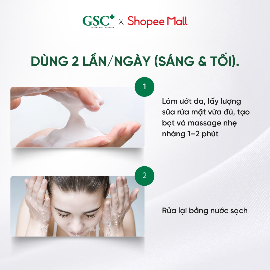Sữa Rửa Mặt Cho Da Nám, Không Đều Màu GSC Mela Bright Cleanser 150ml - Hỗ Trợ Giảm Nám, Sáng Da - GC093A