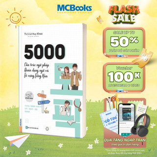 Sách - 5000 Cấu Trúc Ngữ Pháp Quán Dụng Ngữ Và Từ Vựng Tiếng Hàn MCBooks