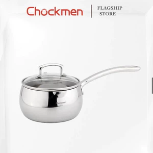 Quánh Chảo + Nắp KINSGEM by Chockmen Inox 18/10 Size 12Cm Chảo Chiên Rán Quánh Ăn Dặm Kèm