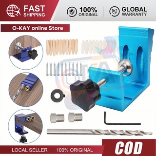 Bộ Định Vị Lỗ Khoan Nghiêng 78 Món - Dụng Cụ Chế Biến Gỗ Hợp Kim Nhôm Chính Xác và Bền Bỉ