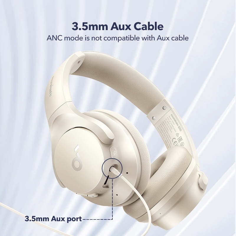 Tai nghe Bluetooth chống ồn Anker soundcore Q20i - Âm thanh chất lượng cao, đeo thoải mái, pin lâu tới 40H | BigBuy360 - bigbuy360.vn