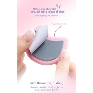 UKISS giấy thấm dầu hoa hồng hương thơm đi kèm với gương + Puff hộp di động Set (100 pcs giấy/hộp)