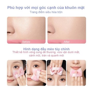 UKISS giấy thấm dầu hoa hồng hương thơm đi kèm với gương + Puff hộp di động Set (100 pcs giấy/hộp)
