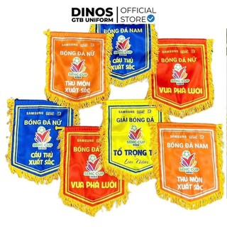Cờ Lưu Niệm DINOS GTB Trơn Nhiều Màu, Có Tua Rua Trang Trí - Làm Cờ Dẫn Tour, Cờ Thi Đấu/ Vinh Danh