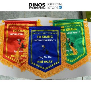 Cờ Lưu Niệm DINOS GTB Trơn Nhiều Màu, Có Tua Rua Trang Trí - Làm Cờ Dẫn Tour, Cờ Thi Đấu/ Vinh Danh
