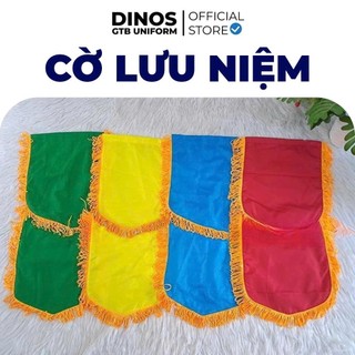Cờ Lưu Niệm DINOS GTB Trơn Nhiều Màu, Có Tua Rua Trang Trí - Làm Cờ Dẫn Tour, Cờ Thi Đấu/ Vinh Danh