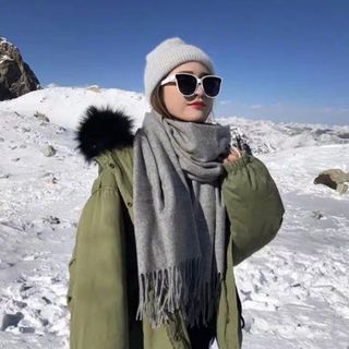 Khăn Choàng Quàng Cổ Trơn Chất cashmere nhiều màu Bản To 90x190cm K16