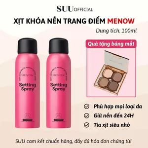 Xịt Khóa Nền Trang Điểm MENOW SETTING SPRAY 100ML Cấp Ẩm Kiềm Dầu Giữ Lớp Makeup Lâu Trôi Suốt 24H