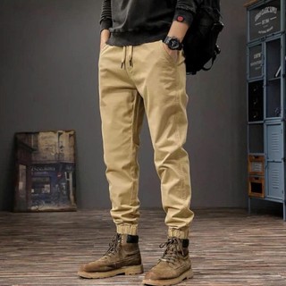 QUẦN JOCGER NAM chất kaki ống bo dáng dài lưng thun mặc đi chơi làm công sở đều được có zip k1