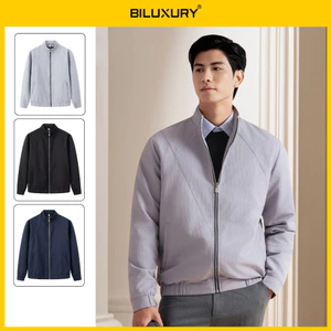 Áo Khoác Gió Nam 8AG2T040 Biluxury Chất Vải DTY Cao Cấp Chống Nhăn, Chống Gió Giữ Ấm Cơ Thể