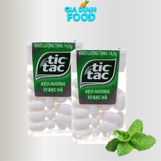 Kẹo ngậm Tictac hộp nhỏ 14.5g - Cam, Bạc hà, Bạc hà lục, Dâu bạc hà