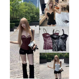 QCL1 6761 Áo 2s da lưng chun,sẵn đệm ngực mới về siêu chất(Freesize)