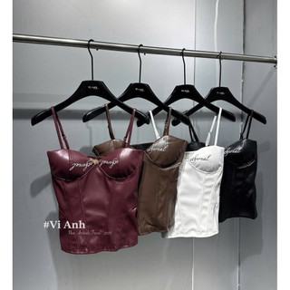 QCL1 6761 Áo 2s da lưng chun,sẵn đệm ngực mới về siêu chất(Freesize)