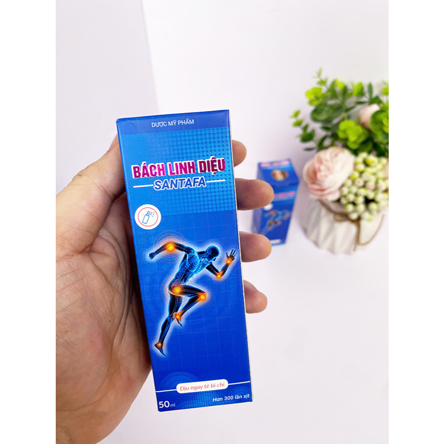 Cao Xịt Bách Linh Diệu Santafa, hỗ trợ giảm đau nhức xương khớp, bong gân, tụ máu, bầm tím