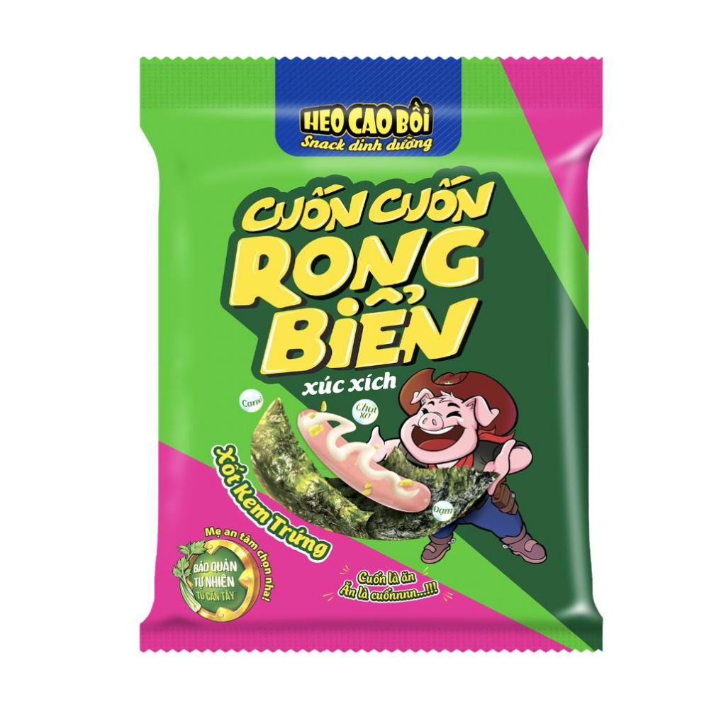 [Chọn vị] Combo 10 gói xúc xích heo cao bồi cuốn cuốn