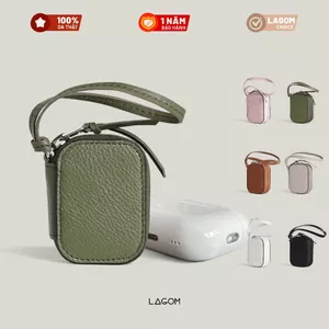 LAGOM Leather Airpods Charm - Holder da thật đựng tai nghe đa năng