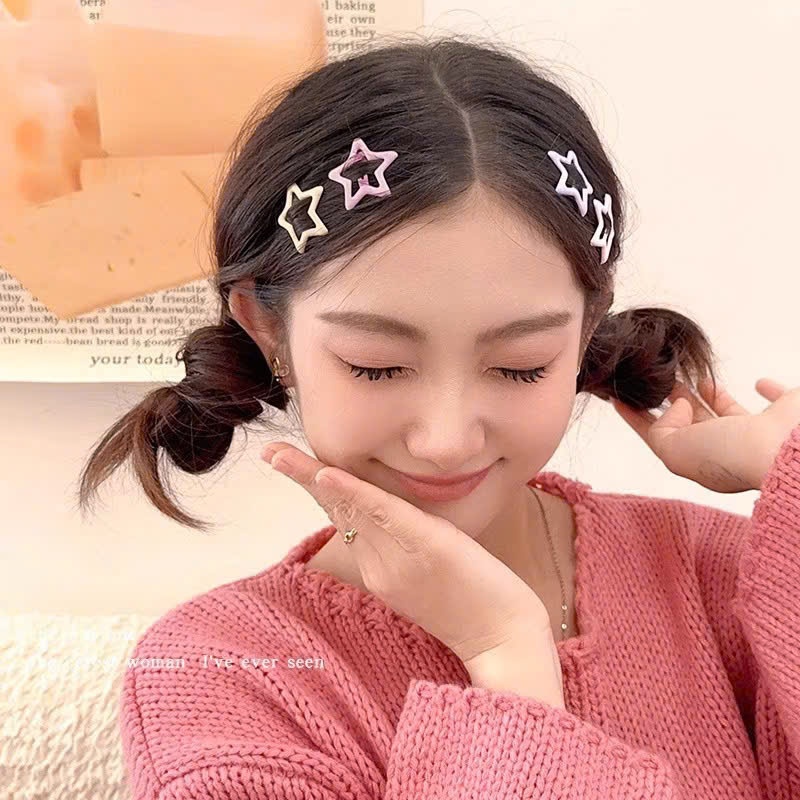 TÚI 32 KẸP TÓC MÁI NGÔI SAO HÌNH GẤU CHO BÉ SIÊU DỄ THƯƠNG
