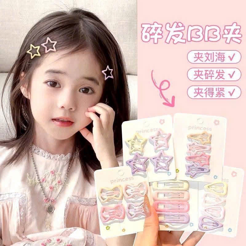 TÚI 32 KẸP TÓC MÁI NGÔI SAO HÌNH GẤU CHO BÉ SIÊU DỄ THƯƠNG