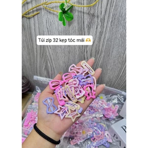 TÚI 32 KẸP TÓC MÁI NGÔI SAO HÌNH GẤU CHO BÉ SIÊU DỄ THƯƠNG