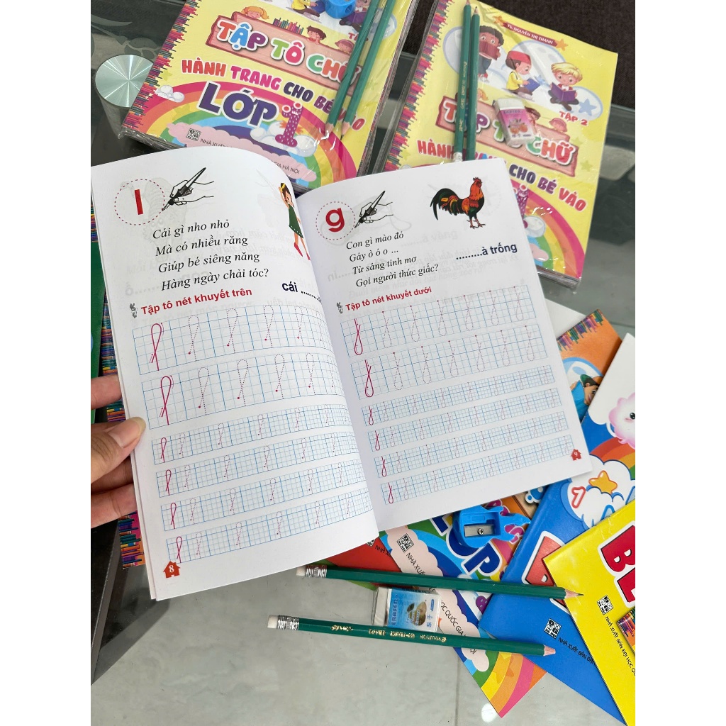 Bộ 10 tranh tô màu cho bé nhiều hình , đồ chơi sáng tạo giải trí tại nhà kèm bút chì ,đồ chuốt chì , gôm