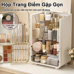 Hộp Đựng Mỹ Phẩm, Tủ Mĩ Phẩm Cao Cấp Trong Nhiều Tầng Chống Bụi Cỡ Lớn