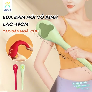 Búa Vỗ Kinh Lạc Đàn Hồi 49cm kèm Cao dán ngải cứu Vỗ cơ thể không đau Quà tặng cho người cao tuổi Tặng người cao tuổi