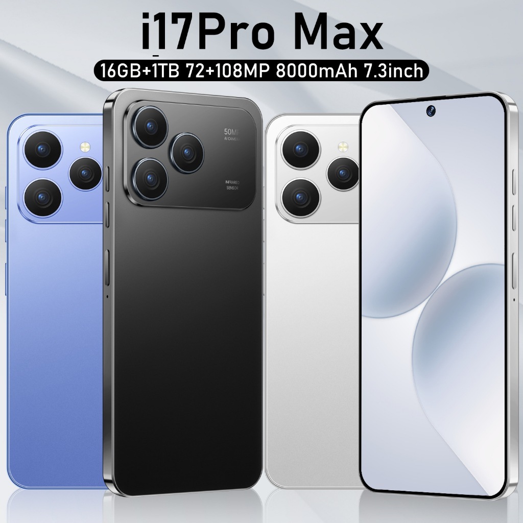 NEW i17 Pro Max 128G điện thoại thông minh 6.8inch HD đt cảm ứng điện ...