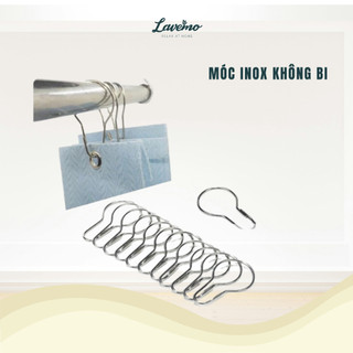 10 Móc Treo Rèm Cửa Vải, Màn Cửa Bằng Inox LAVEMO Cao Cấp Tiện Lợi Dễ Sử Dụng Không Gỉ MT04