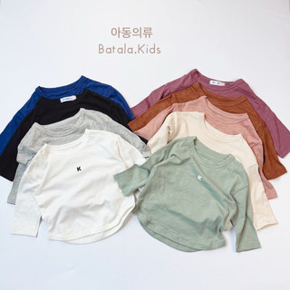 Áo thun dài tay bé trai bé gái Batala kids áo phông thu đông cotton xược dáng Hàn cho bé từ 9-25kg XUOCIN01