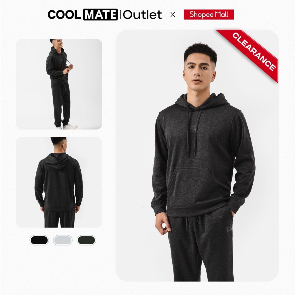 [Voucher 49%] [Coolmate Outlet- Không đổi trả] Áo Nỉ Unisex có mũ Hoodie Poly Fleece giữ ấm tốt