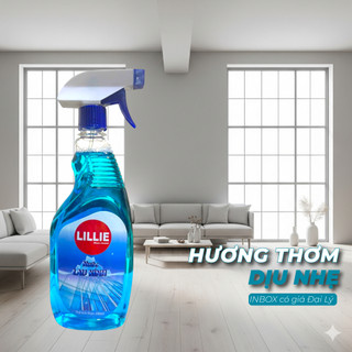 Nước lau kính LILLIE by Caroline 580ml (COMBO 5 Chai)